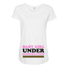 Baby Girl Under Construction Maternity Scoop Neck T-shirt