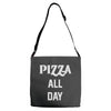 pizza all day Adjustable Strap Totes