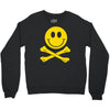 smiley pirate skull and crossbones Crewneck Sweatshirt