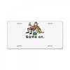 baseball game on short License Plate