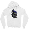 skull modile head Zipper Hoodie