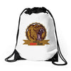 danger angry bear Drawstring Bags
