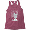 not for smart people Racerback Tank