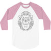 lion face lines 3/4 Sleeve Shirt