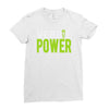 veggie power! Ladies Fitted T-Shirt