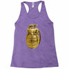 gold grenade Racerback Tank