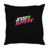 jesse and the rippers Throw Pillow