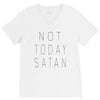 Not Today Satan V-Neck Tee