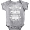 Super Cool Pawpaw Of A Freaking Awesome Granddaughter Baby Onesie