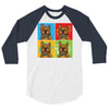 pop art 3/4 Sleeve Shirt