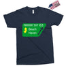 gps logo free exit 63 beach haven Exclusive T-shirt