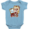 triple beagle portrait Baby Bodysuit