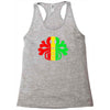 rasta skull and crossbones reggae dub club rave Racerback Tank