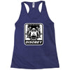 bull dog disobey Racerback Tank