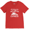 all aboard hot mess express train V-Neck Tee
