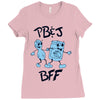 peanut butter and jelly   bff Ladies Fitted T-Shirt