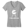 i turn grills on Women's V-Neck T-Shirt