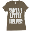 santa's little helper Ladies Fitted T-Shirt