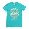 Braver Stronger Smarter Uterine Cancer Awareness Ladies Fitted T-Shirt