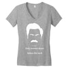 only women shave below the neck Women's V-Neck T-Shirt