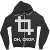 oh crop Zipper Hoodie