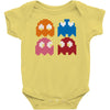 cool retro 80s pacman ghosts video games Baby Onesie