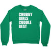 chubby girls cuddle best Crewneck Sweatshirt