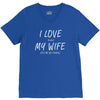 i love my wife ~ mens funny fishing V-Neck Tee