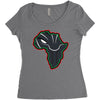 african black panther Women's Triblend Scoop T-shirt
