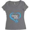 Coming Soon Baby Boy Women's Triblend Scoop T-shirt