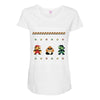 super mario chistmas Maternity Scoop Neck T-shirt