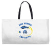 end human captivity Weekender Totes