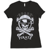 space pirate Ladies Fitted T-Shirt