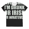 kiss me i'm drunk or irish All Over Women's T-shirt