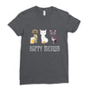 happy meowr Ladies Fitted T-Shirt