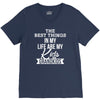 the best thing in my life are my kids and my grandkids V-Neck Tee