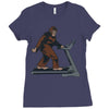 bigfoot treadmill Ladies Fitted T-Shirt