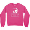 eleven stranger tv show mike lucas dustin will demogorgon dart Crewneck Sweatshirt