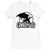 retro gargoyles cartoon Ladies Fitted T-Shirt