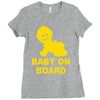 baby on board ! Ladies Fitted T-Shirt