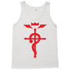 fma full metal alchemist cross inspired ladies Tank Top