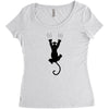 Grabing Cat Women's Triblend Scoop T-shirt