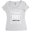 vintage made in 1997 perfectly aged a living legend Women's Triblend Scoop T-shirt