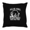 roller derby   zombie Throw Pillow