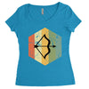 vintage sagittarius Women's Triblend Scoop T-shirt