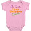 this is my lazy unicorn costume Baby Bodysuit