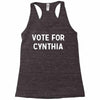 vote for cynthia Racerback Tank