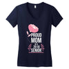 proud mom senior 2018 .. Women's V-Neck T-Shirt
