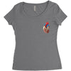 realistic human heart Women's Triblend Scoop T-shirt