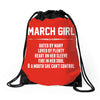March Girl Hated By Many Drawstring Bags